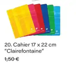 Monoprix Clairefontaine Cahier offre