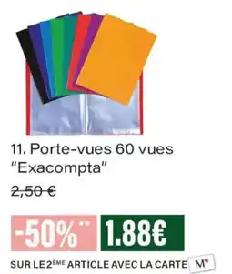Monoprix Exacompta Porte-vues 60 vues offre