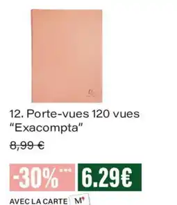 Monoprix Exacompta Porte-vues 120 vues offre