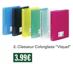 Monoprix Viquel Classeur Colorglass offre