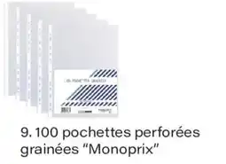 Monoprix Monoprix pochettes perforées offre