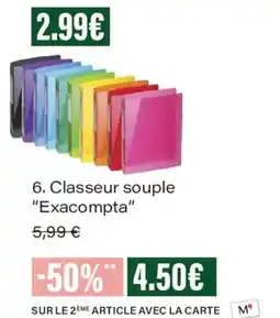 Monoprix Exacompta Classeur souple offre