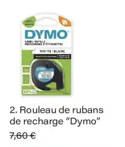 Monoprix Dymo rouleau de rubans de recharge offre