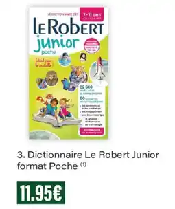 Monoprix Dictionnaire le robert junior format poche offre