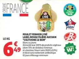 Auchan Supermarché LYRÉ POULET FERMIER offre