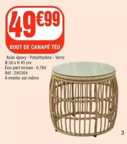 La Foir'Fouille TÉO BOUT DE CANAPÉ offre
