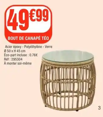 TÉO BOUT DE CANAPÉ
