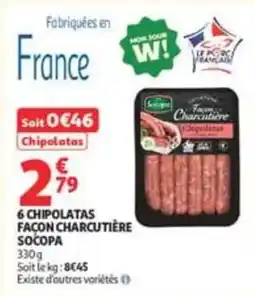 Auchan Supermarché SOCPA Chipolatas offre