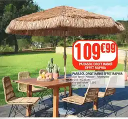 La Foir'Fouille PARASOL DROIT HANOÏ EFFET RAPHIA offre