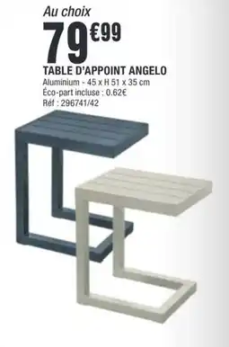 La Foir'Fouille ANGELO TABLE D'APPOINT offre