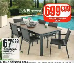 La Foir'Fouille SIENA TABLE EXTENSIBLE offre