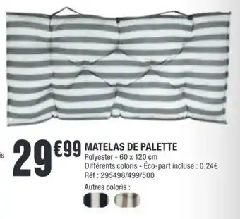 MATELAS DE PALETTE