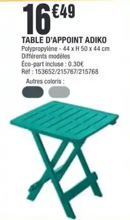 La Foir'Fouille ADIKO TABLE D'APPOINT offre