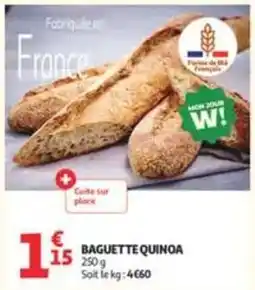 Auchan Supermarché BAGUETTE QUINOA offre