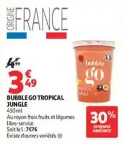 Auchan Supermarché bubble go BUBBLE GO TROPICAL JUNGLE offre