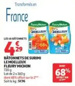 Auchan Supermarché FLEURY MICHON BÂTONNETS DE SURIMI offre