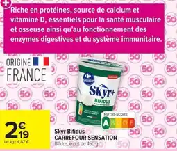 Carrefour Carrefour Sensation Skyr Bifidus offre