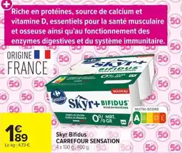 Carrefour Skyr Bifidus Sensation offre