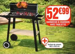 La Foir'Fouille BARBECUE À CHARBON AVEC TABLETTE offre