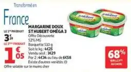 Auchan Supermarché ST HUBERT MARGARINE DOUX offre