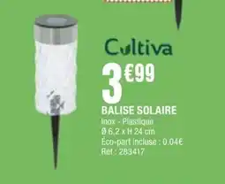 La Foir'Fouille Cultiva BALISE SOLAIRE offre