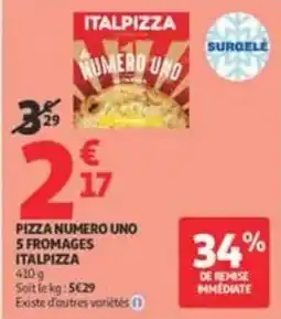 Auchan Supermarché ITALPIZZA PIZZA NUMERO UNO offre