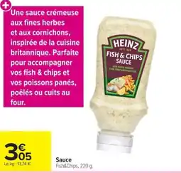 Carrefour HEINZ Sauce Fish&Chips offre