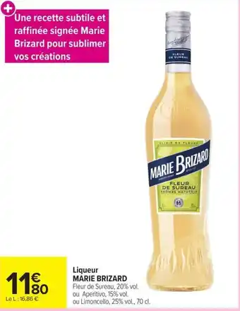 MARIE BRIZARD Liqueur Fleur de Sureau