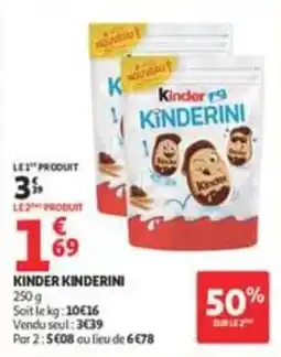 Auchan Supermarché Kinder Kinderini offre