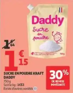 Auchan Supermarché Daddy Sucre en poudre offre