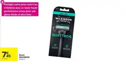 Carrefour WILKINSON Rasoir Quattro 4 offre