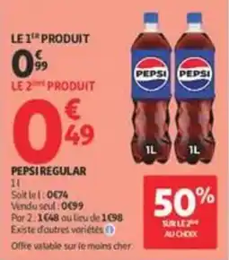 Auchan Supermarché PEPSI REGULAR offre