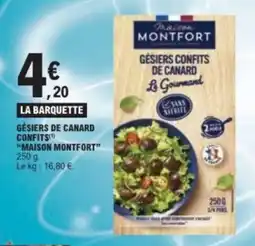 E.Leclerc MAISON MONTFORT GÉSIERS CONFITS DE CANARD offre