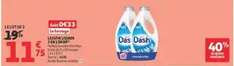 Auchan Supermarché Dash Lessive liquide 2 en 1 offre