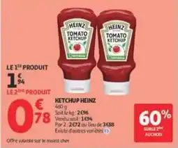Auchan Supermarché HEINZ KETCHUP offre