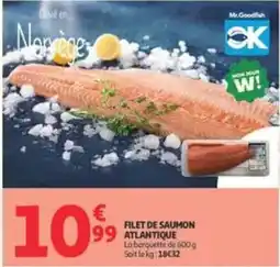 Auchan Supermarché Mr.Goodfish Filet de saumon atlantique offre