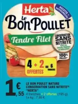 E.Leclerc Herta Le Bon Poulet offre