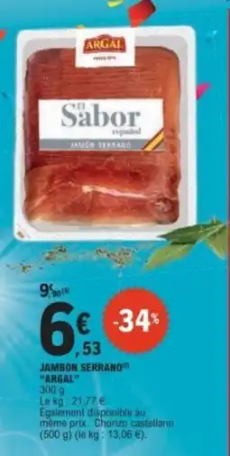 E.Leclerc ARGAL Jambon Serrano offre