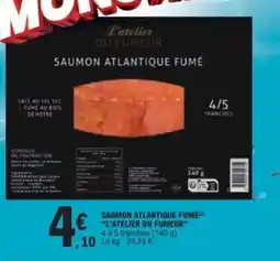 E.Leclerc L'atelier du fumeur Saumon atlantique fumé offre