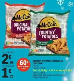 E.Leclerc McCain Country Potatoes offre