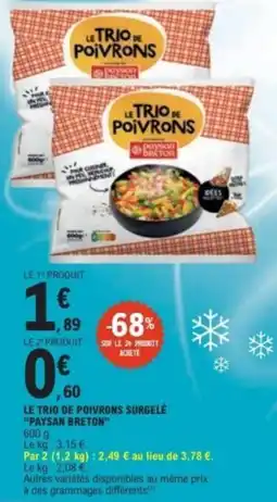 E.Leclerc Paysan Breton Le Trio de Poivrons offre