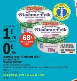 E.Leclerc Paysan Breton Madame Loïk offre
