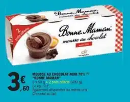 E.Leclerc Bonne Maman mousse au chocolat offre