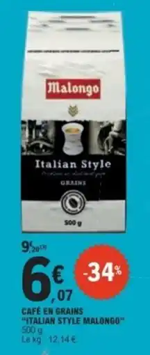 E.Leclerc Malongo Café en grains offre