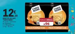 E.Leclerc CARTE NOIRE DOSETTES DE CAFÉ offre