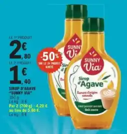 E.Leclerc SUNNY VIA Sirop d'Agave offre