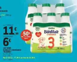 E.Leclerc bledina Blédilait Croissance offre