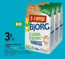 E.Leclerc Bjorg Flocons d'avoine offre