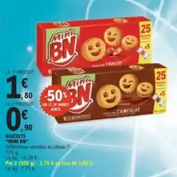 E.Leclerc Mini BN Biscuits offre