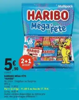 E.Leclerc HARIBO Bonbons MÉGA FÊTE offre